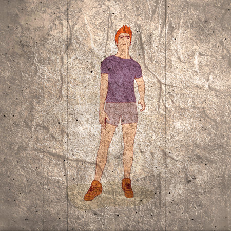 Healthy lifestyle concept. Young sporty woman posingの写真素材