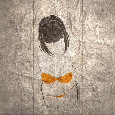 Sexy woman silhouette. Health and fashion concept. Adult female wearing bikiniの写真素材