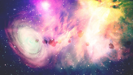 Abstract nebula or galaxy. Astronomy conceptual background