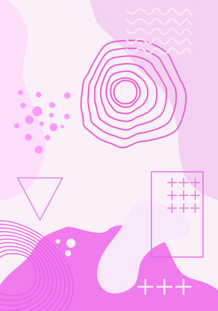 Illustration in minimal style and pastel colors for poster, T-shirt print, cover, banner.のイラスト素材