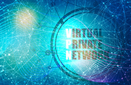 Internet conceptual image. Lines with dots connected.