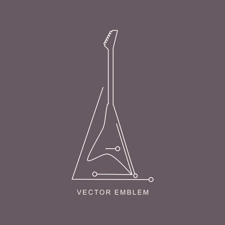 Guitar simple icon for branding, music app and shopのイラスト素材