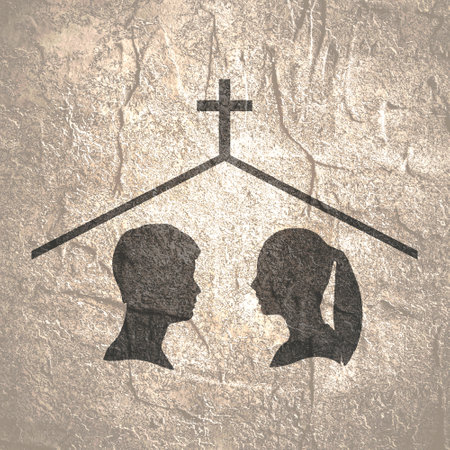 Church emblem. Christianity concept illustration.の写真素材