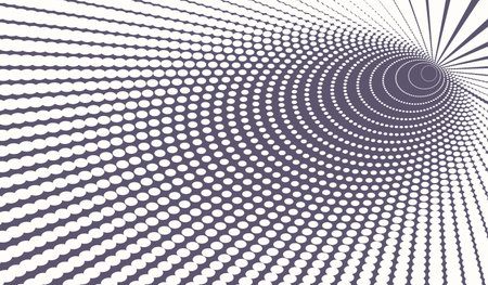 Abstract decorative element. Dots tunnelのイラスト素材
