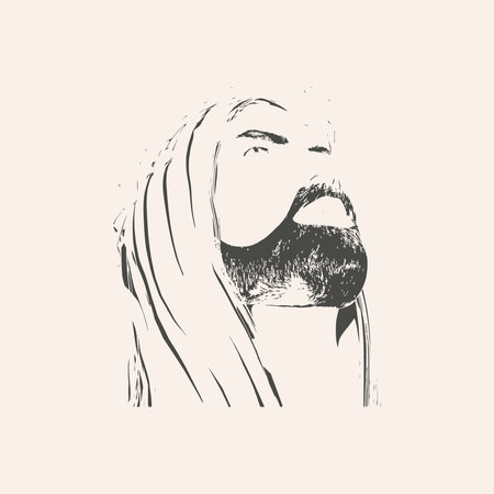 Jesus Christ. Concept of religionのイラスト素材