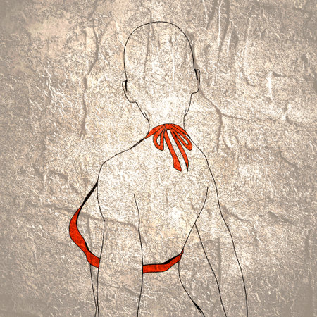 Sexy woman silhouette. Health and fashion concept. Adult female wearing bikiniの写真素材