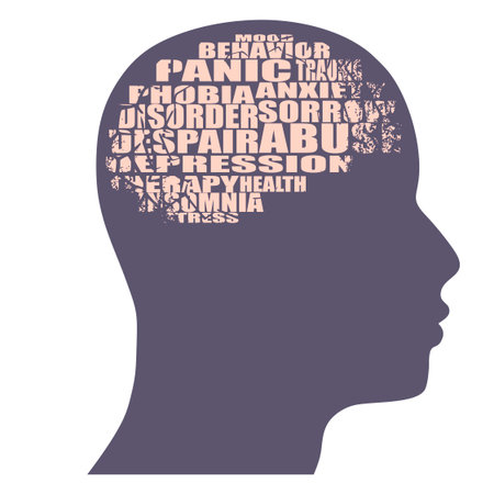 Medical concept of mental health. medical research backgroundのイラスト素材