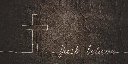 Christianity concept illustration.