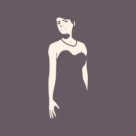 Illustration of young womanのイラスト素材