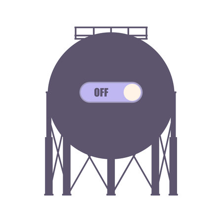 Energy and power icon. Energy generation and heavy industry.のイラスト素材