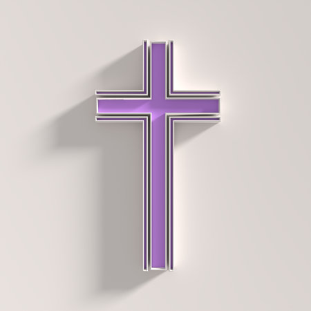 Christianity concept illustration. 3D renderingの写真素材
