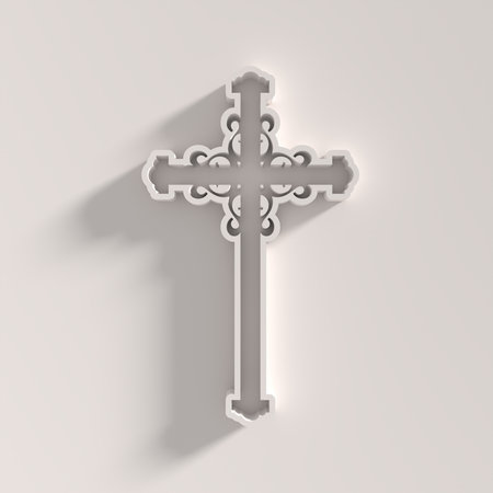 Christianity concept illustration. 3D renderingの写真素材