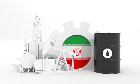 Energy generation and heavy industry. 3D rendering.の写真素材