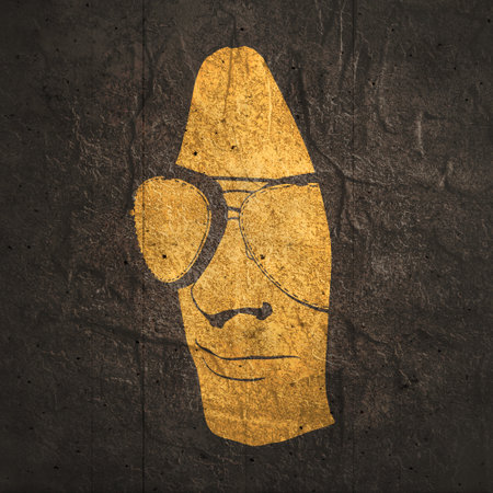 Face half turn viewの写真素材