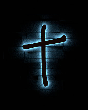 Christianity concept illustration. 3D rendering