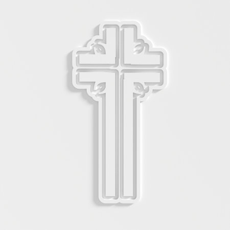 Christianity concept illustration. 3D renderingの写真素材