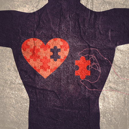 Concept of relationships and medicine.の写真素材