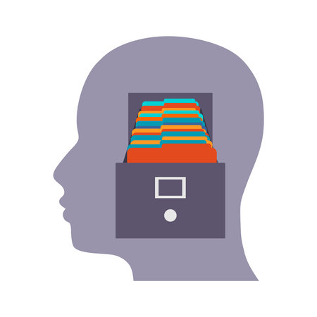 Business and psychology conceptのイラスト素材