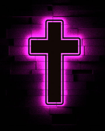 Christianity concept illustration. 3D renderingの写真素材