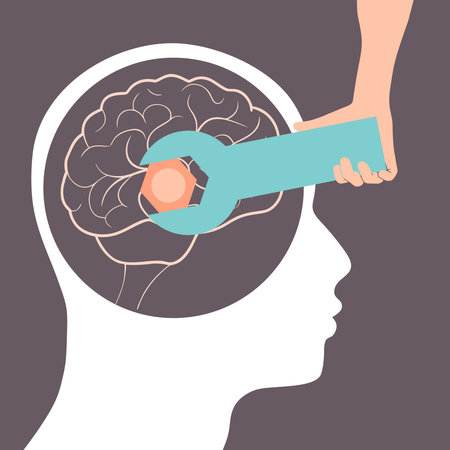 Empathy and emotional feeling support with understanding about other people problem situations person concept. Help in relationship crisis with psychological therapy. Behavior correction metaphorのイラスト素材