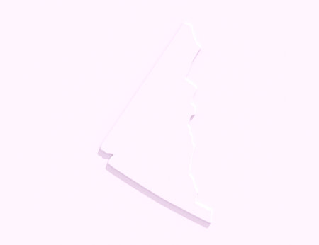 Map of Yukon. Concept of travel and geography of Canada. 3D render.の写真素材