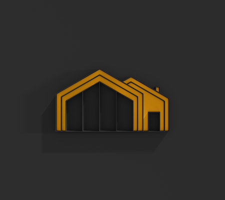 Suburban house. For web design and application interface. Real estate business illustration. 3D renderの写真素材