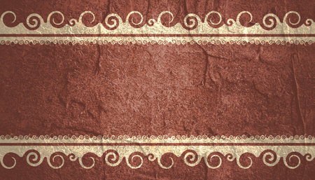Vintage background of invitation card. Invitation with lace and floral ornaments. Luxury postcard, ornate page cover. Ornamental pattern template for designの写真素材