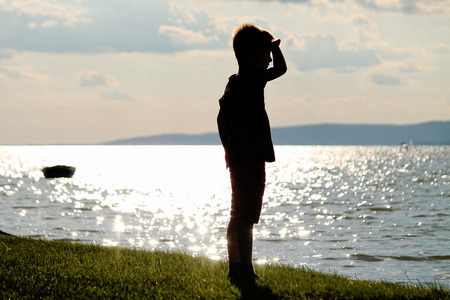 Boy near the lake