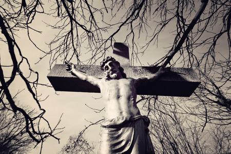 Jesus Christ on the crossの写真素材