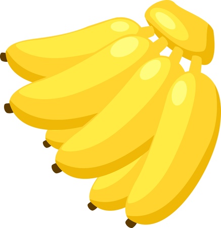 illustration banana vector file on White background のイラスト素材
