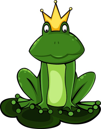 illustration King frog vector file のイラスト素材