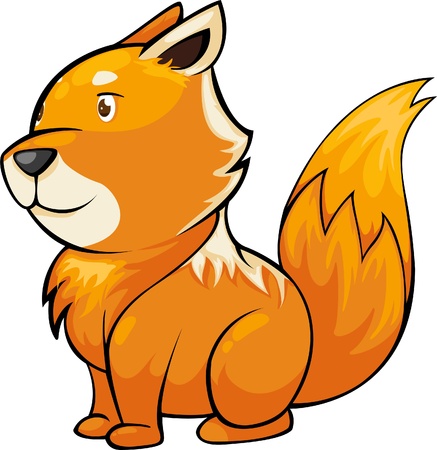 illustration fox vector file のイラスト素材