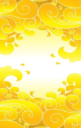 vector water wave のイラスト素材