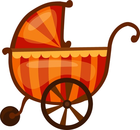 Baby stroller のイラスト素材