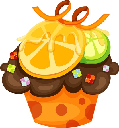 Chocolate cupcakeのイラスト素材