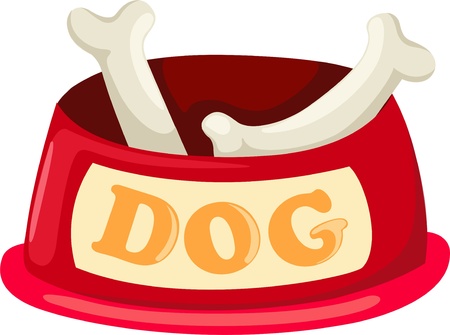 Doggy bowl のイラスト素材