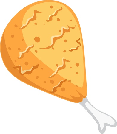 FRIED CHICKEN DRUMSTICK のイラスト素材
