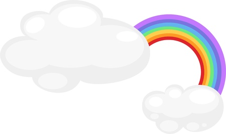 rainbow icon vector illustration のイラスト素材