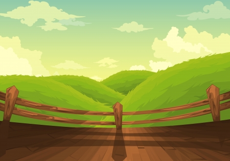 Beautiful Landscape Background のイラスト素材