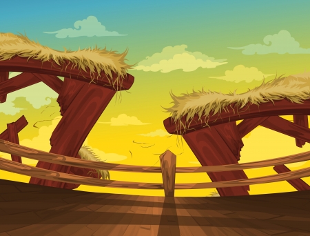 Beautiful Landscape Background vectorのイラスト素材
