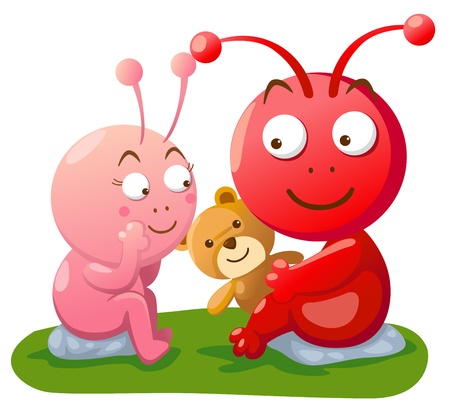 Alien in love のイラスト素材