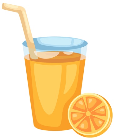 Orange juice vectorのイラスト素材