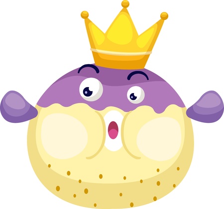 illustration of isolated king blowfish vectorのイラスト素材