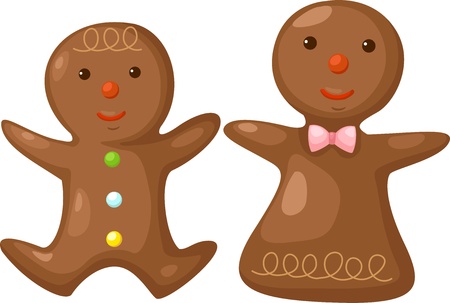 Gingerbread   Vector illustration   on white backgroundのイラスト素材