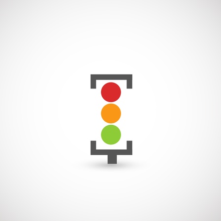 Traffic lights icon vector のイラスト素材