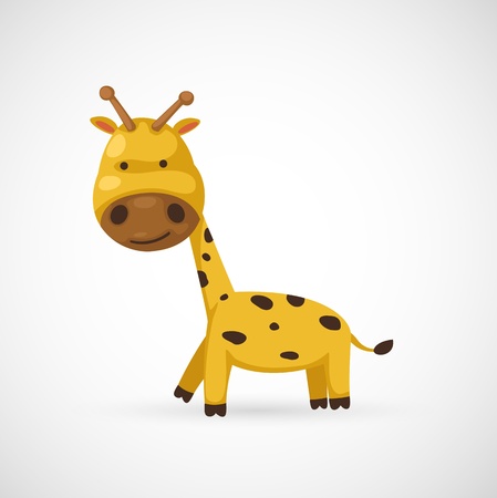 illustration of isolated giraffe のイラスト素材