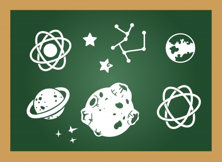 illustration of isolated education blackboard のイラスト素材