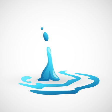 water splash のイラスト素材