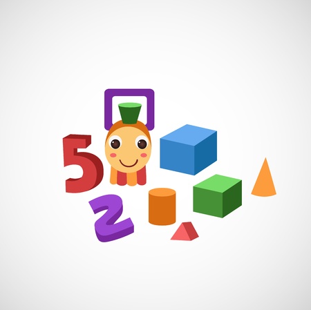 illustration of isolated toy vector のイラスト素材