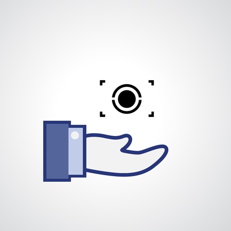 camera symbol ,business concepts in hand vector